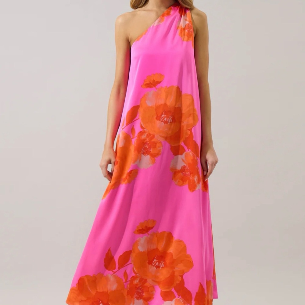 Sugarlips Glena Floral One-Shoulder Dress